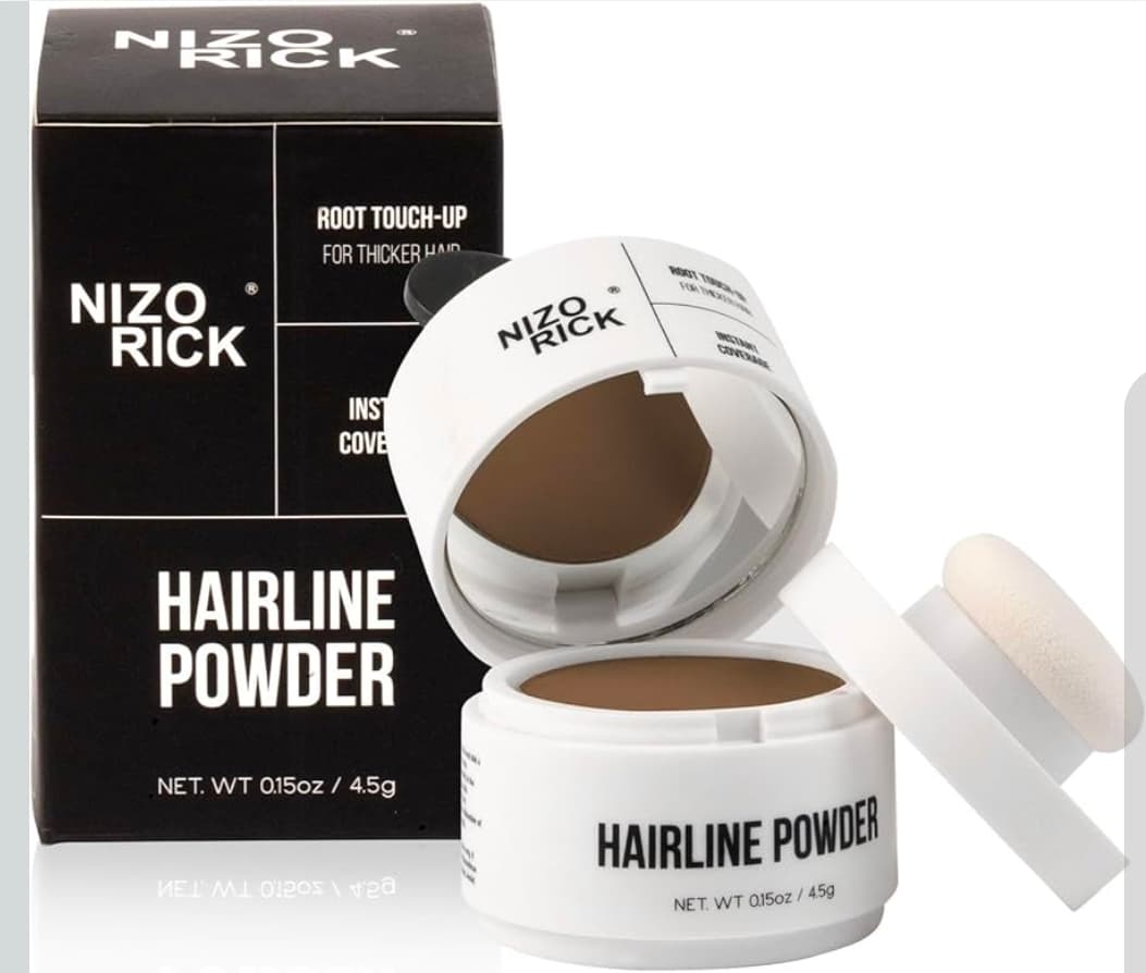 Nizo Rick Hairline Powder Root Touch-Up 4.55g Medium Brown - Image 1