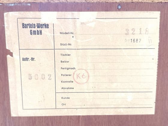 Mid-Century Modern Teak Sideboard with Drawers and Cabinet - Thumbnail 10