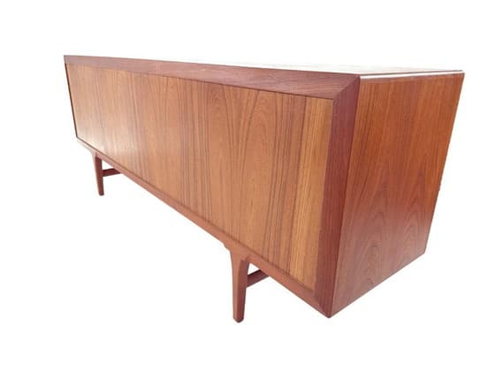 Mid-Century Modern Teak Sideboard with Sliding Doors and Drawers - Thumbnail 9