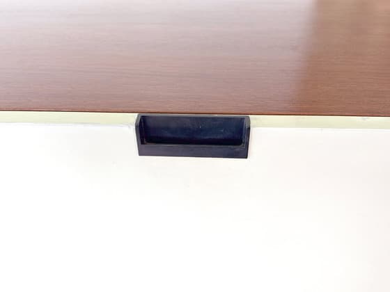 Vintage Mid-Century Modern Teak and White Bar Cabinet - Thumbnail 9