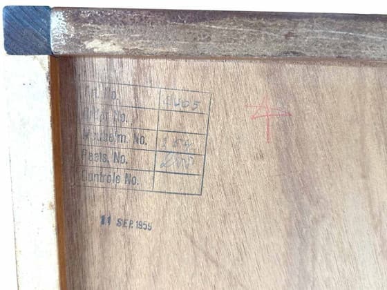 Vintage Mid-Century Modern Teak and White Bar Cabinet - Thumbnail 11