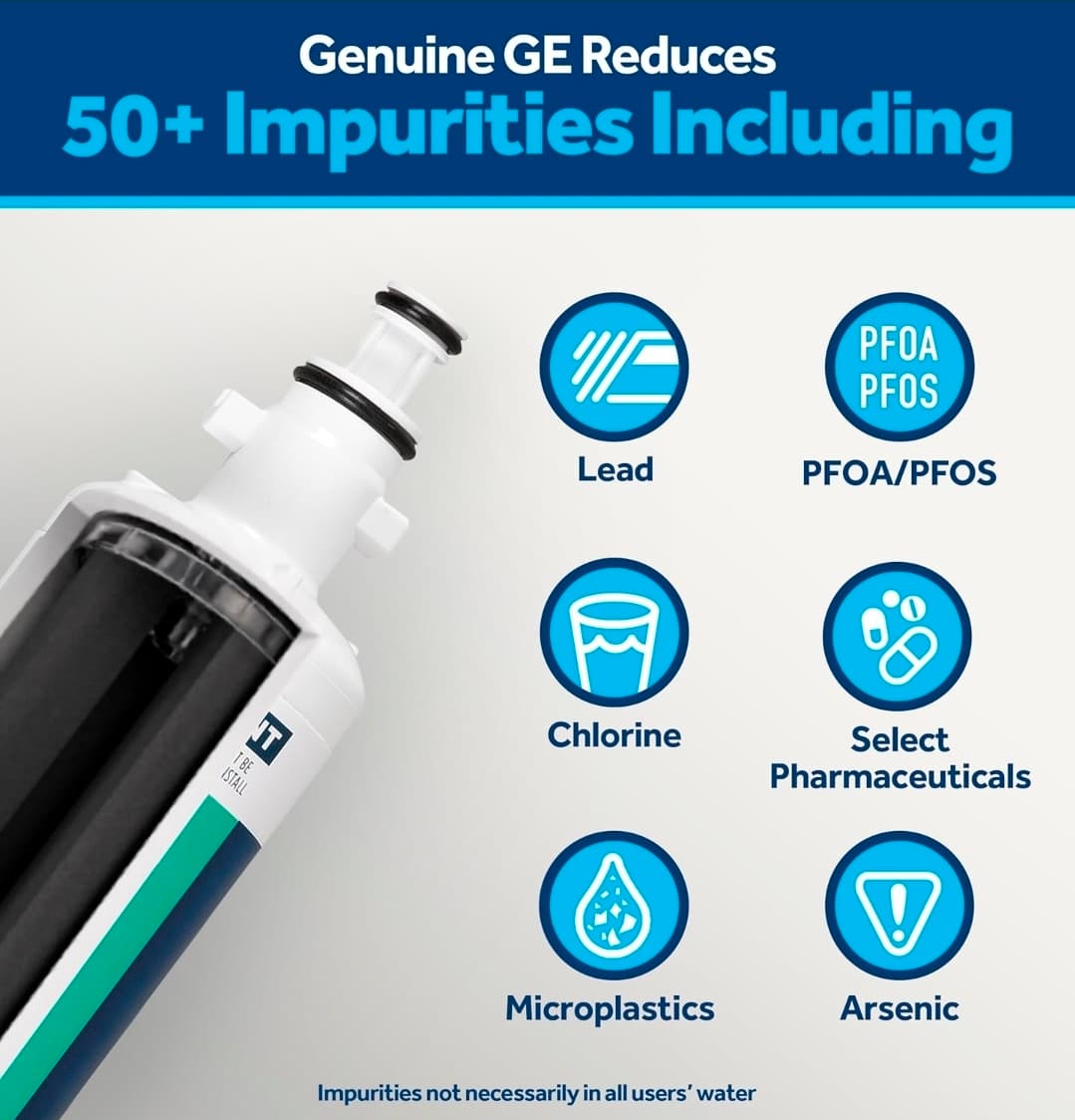 GE RPWFE Refrigerator Water Filter Genuine Replacement - Thumbnail 2