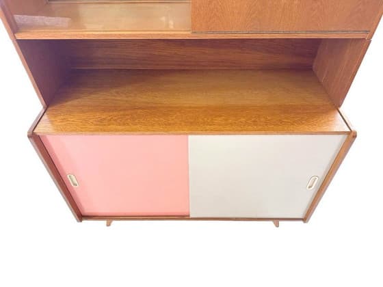 Vintage U-452 cabinet with display case and bar - Jiri Jiroutek - Thumbnail 12