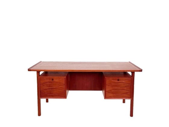 Vintage desk model 75 by Niels Clausen in teak – NC Møbler, Denmark 1960s - Thumbnail 2