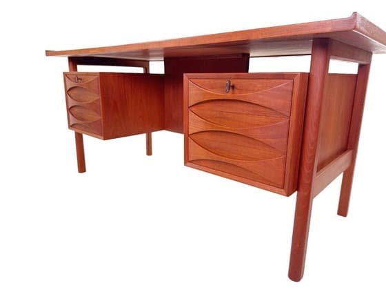 Vintage desk model 75 by Niels Clausen in teak – NC Møbler, Denmark 1960s - Thumbnail 7