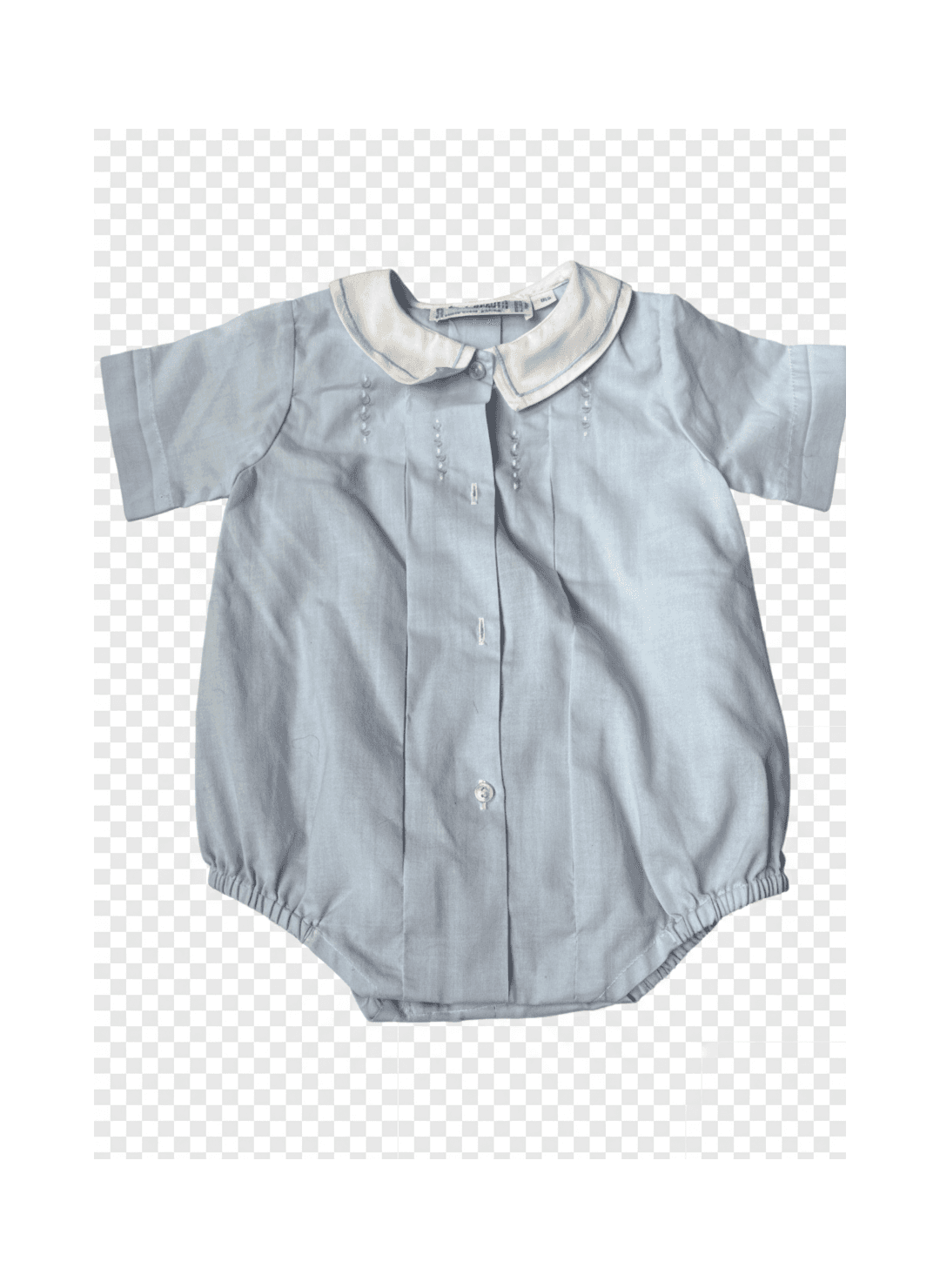 Feltman Brothers Baby Blue Button-Up Romper Size M