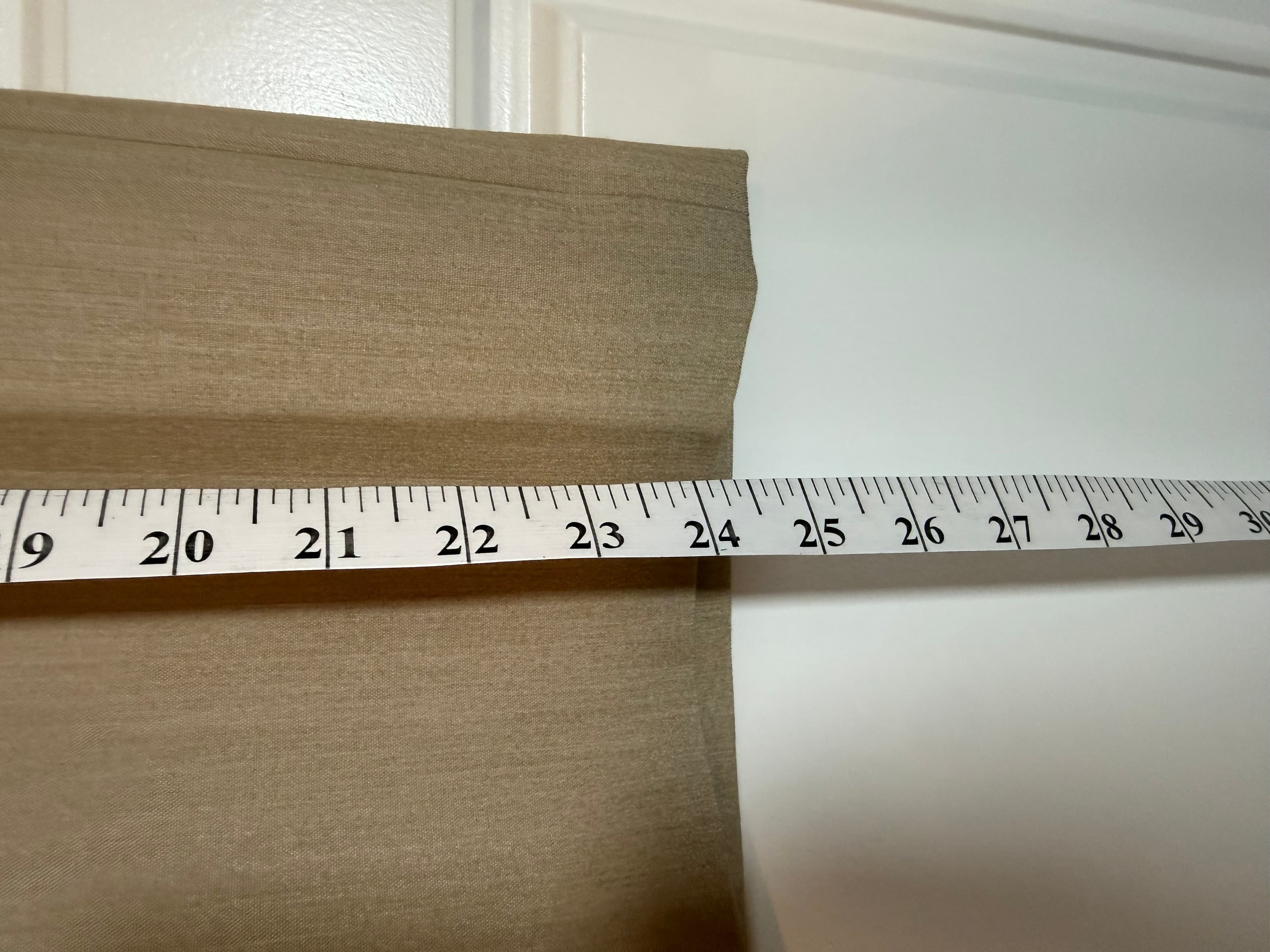 Preston & York Tan Knee-Length Pencil Skirt with Back Slit - Thumbnail 3