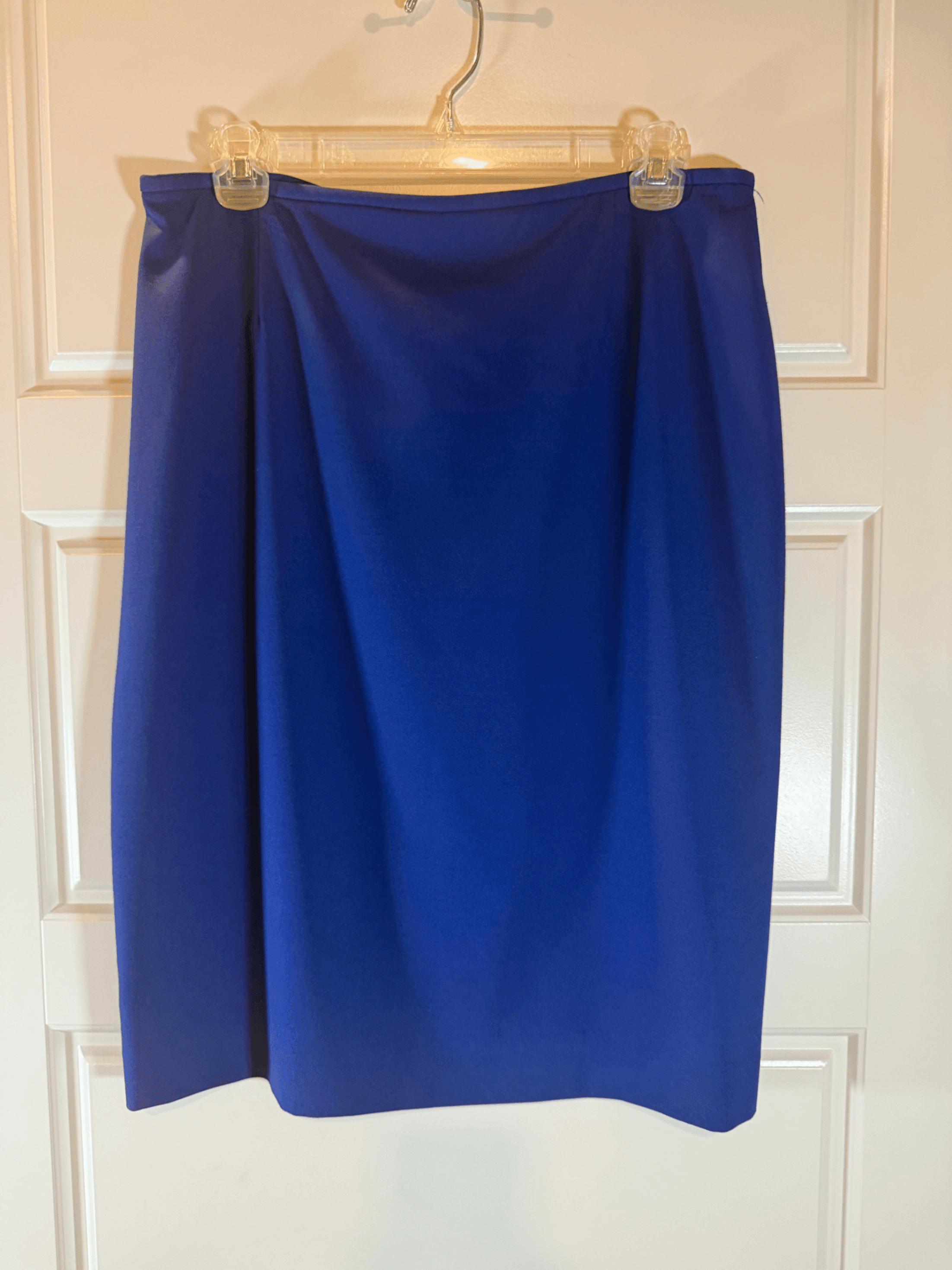 Preston & York Women's Blue Pencil Skirt Size 8 - Image 1