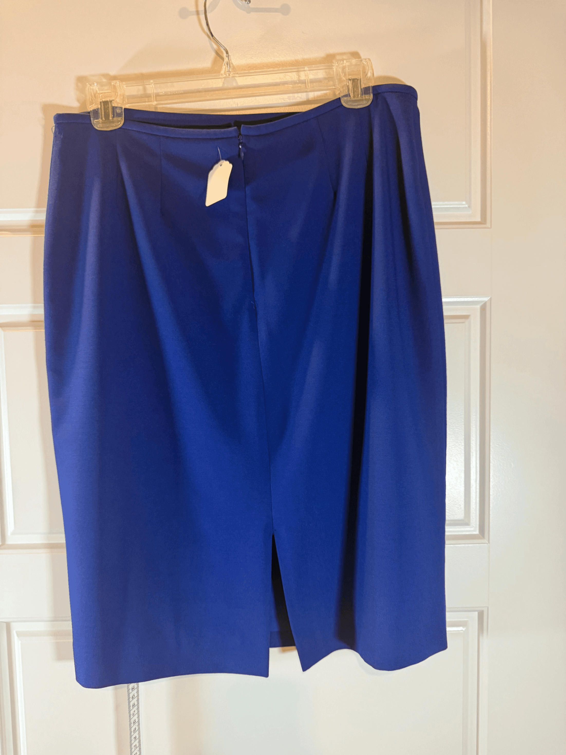 Preston & York Women's Blue Pencil Skirt Size 8 - Thumbnail 2