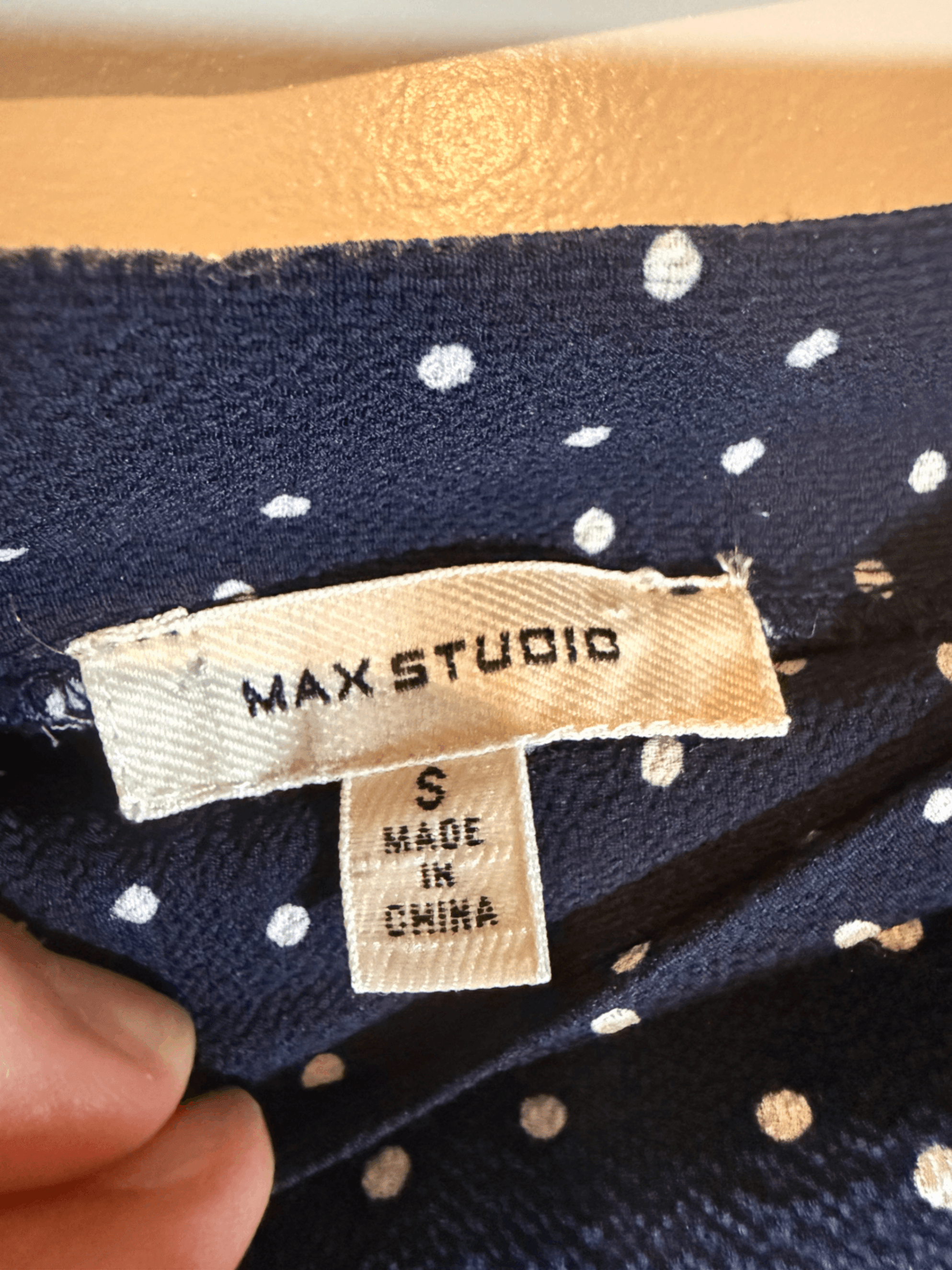 Max Studio Polka Dot Wrap Skirt Size S - Thumbnail 3