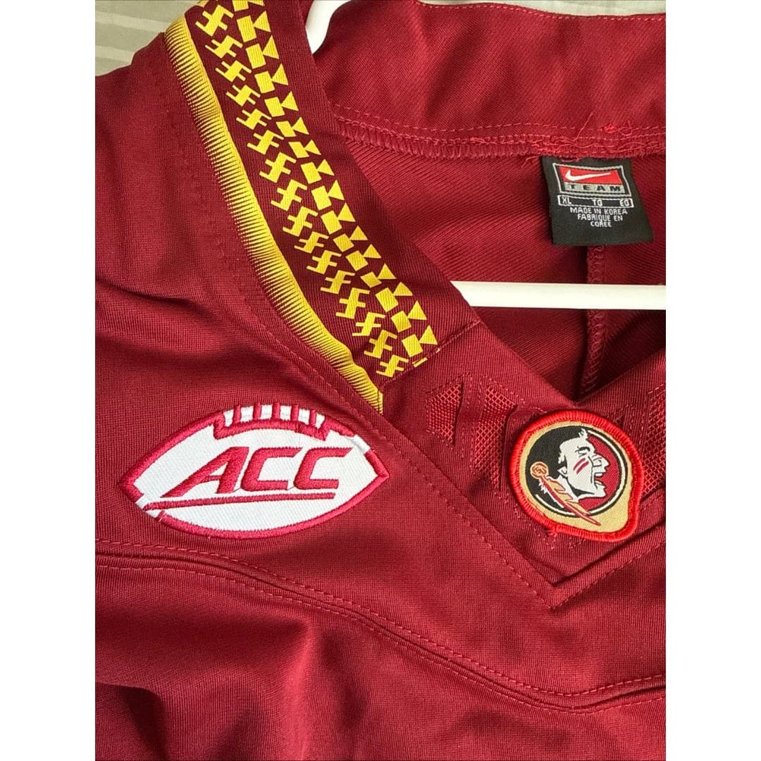 Men’s Nike Deion Sanders #2 Florida State Seminoles Football Jersey Sz XL - NWT - Thumbnail 4