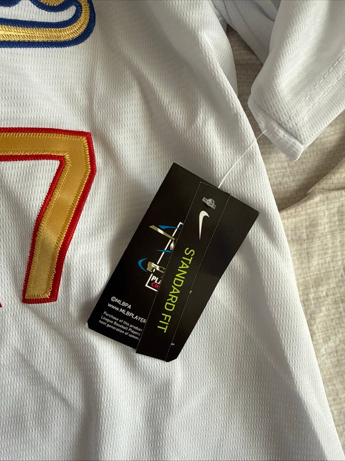 Men’s Nike Shohei Ohtani #17 LA Dodgers 2025 Gold Collection Limited Jersey Sz L - Thumbnail 6