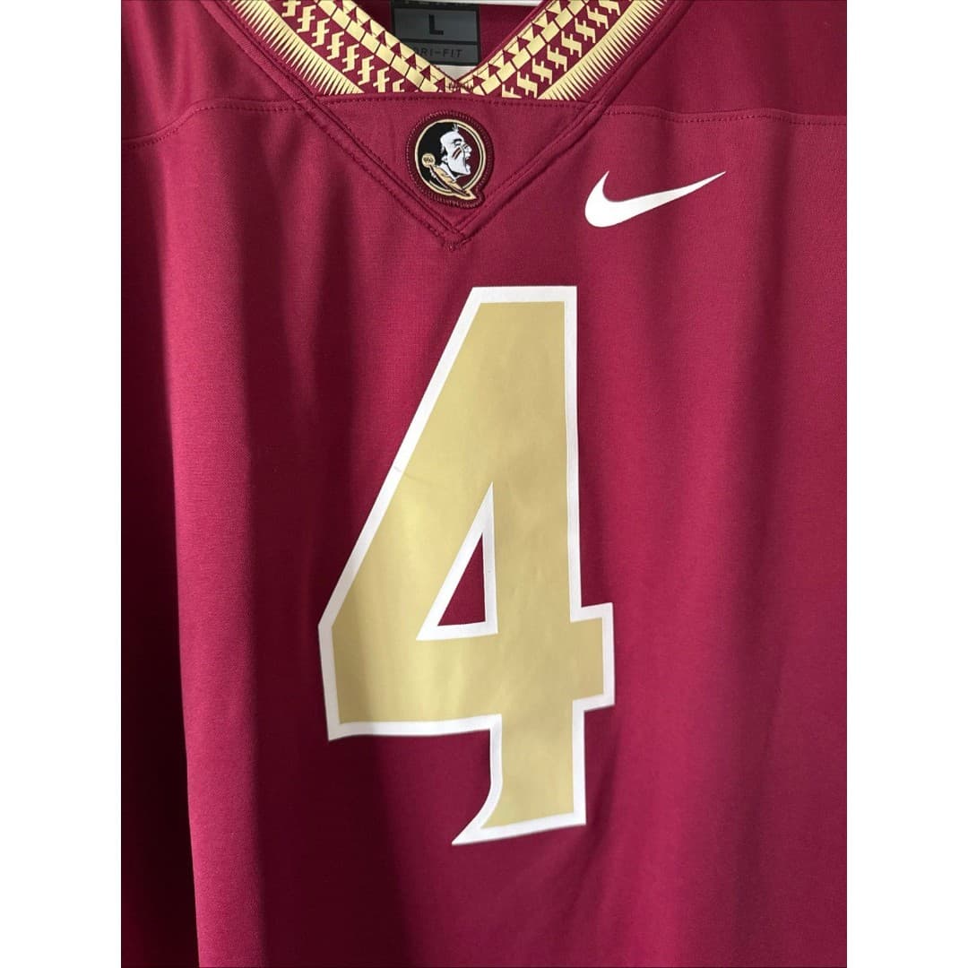 Men’s Nike Dalvin Cook #4 Florida State Seminoles NCAA Football Jersey Sz L RARE - Thumbnail 2