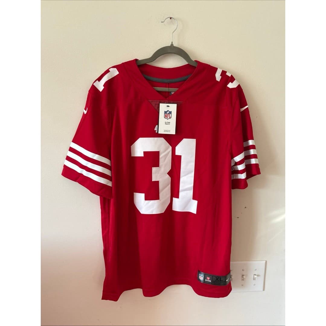 Men’s Nike Vapor FUSE Lmtd. San Francisco 49ers Raheem Mostert #31 Jersey Sz XL - Image 1