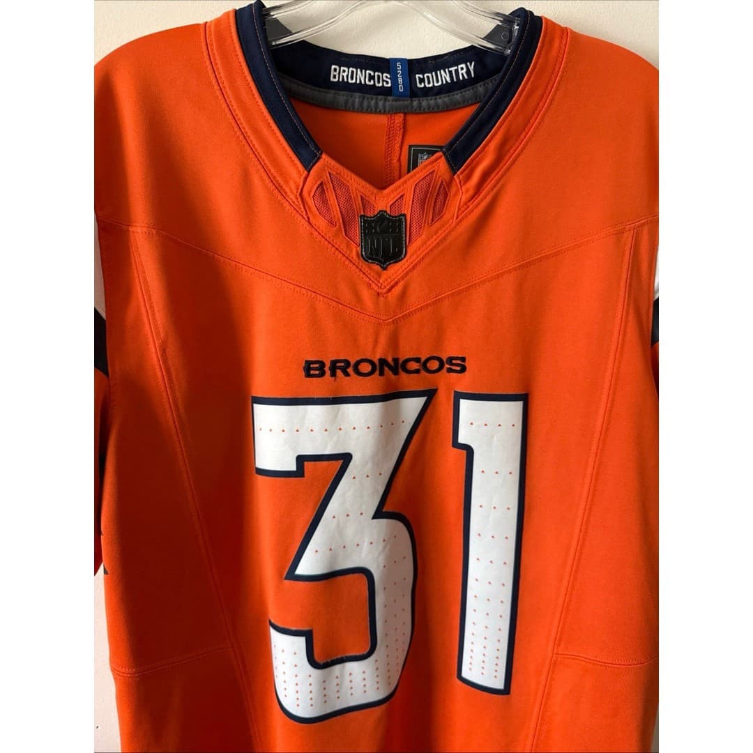 Men’s Nike Denver Broncos Justin Simmons #31 Vapor F.U.S.E. Jersey Sz S - Thumbnail 2