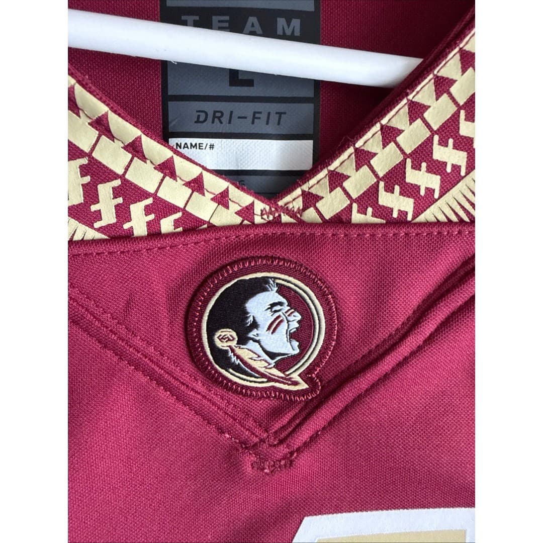 Men’s Nike Dalvin Cook #4 Florida State Seminoles NCAA Football Jersey Sz L RARE - Thumbnail 5