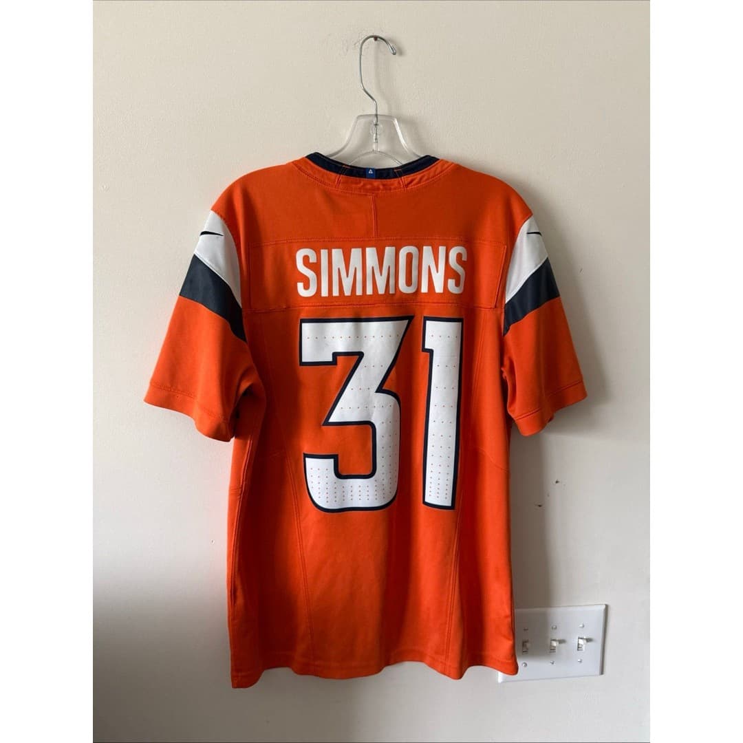 Men’s Nike Denver Broncos Justin Simmons #31 Vapor F.U.S.E. Jersey Sz S - Thumbnail 5