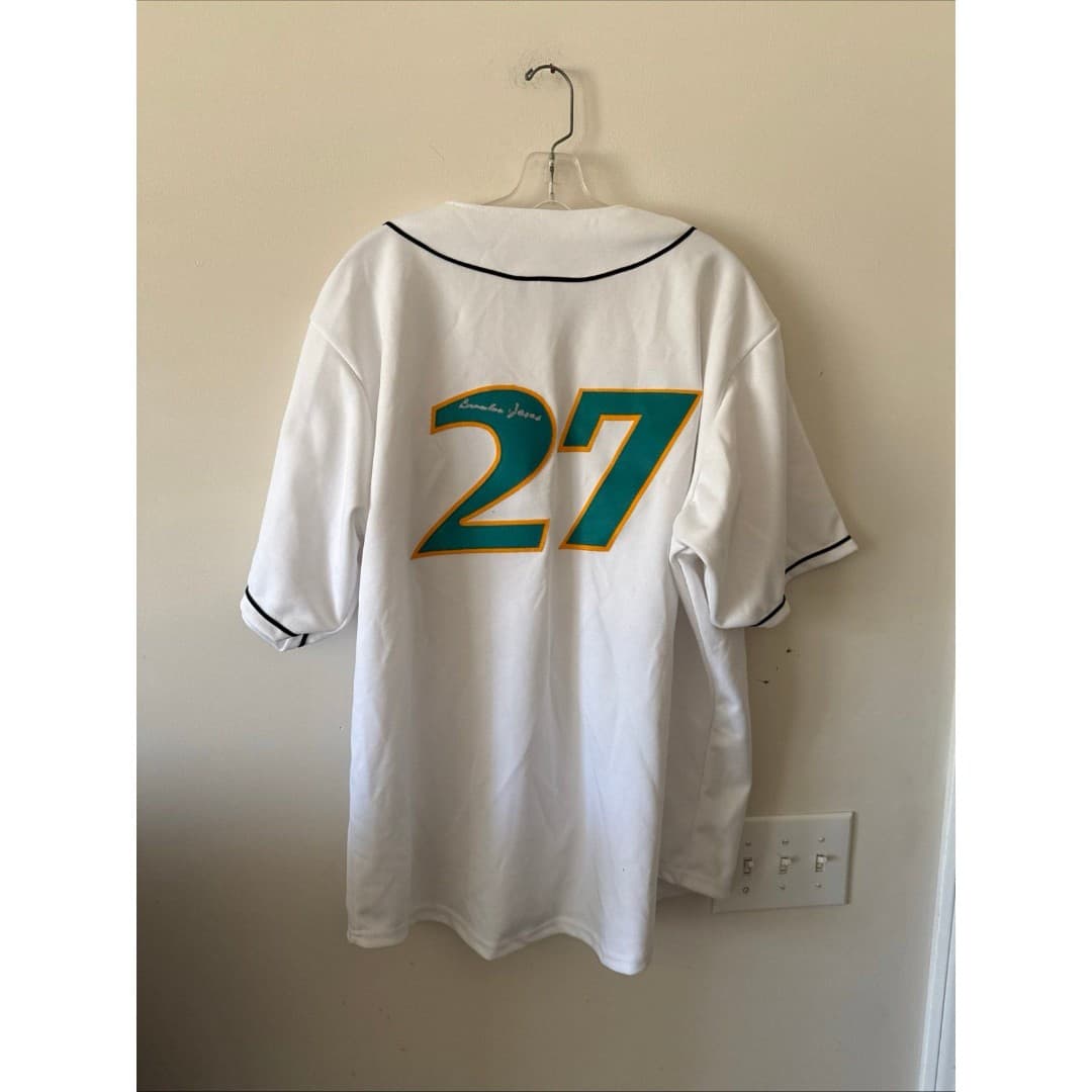 Men’s OT Sports Brandon Jones #27 Auto Myrtle Beach Pelicans Jersey Sz XL White - Image 1