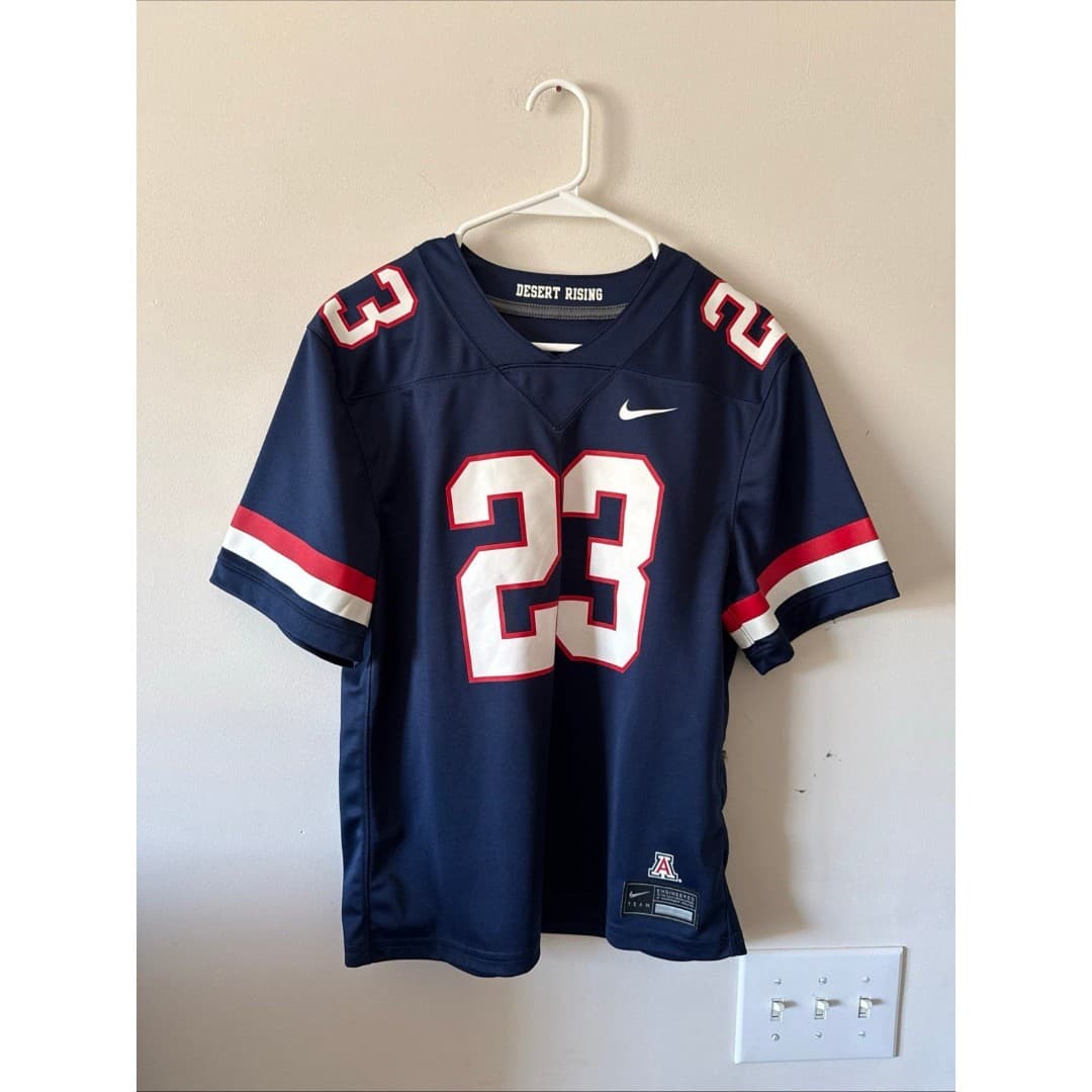 Boy’s Nike Arizona Wildcats#23 Untouchable Football Alternate Jersey Sz L - Navy - Image 1