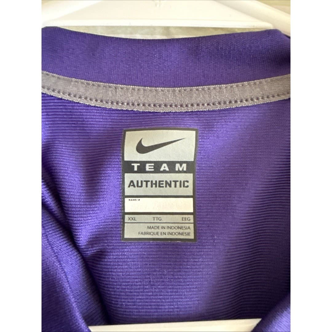Boy’s Nike Washington Huskies #1 Team Authentic Jersey Sz Youth 2XL - Purple - Thumbnail 4