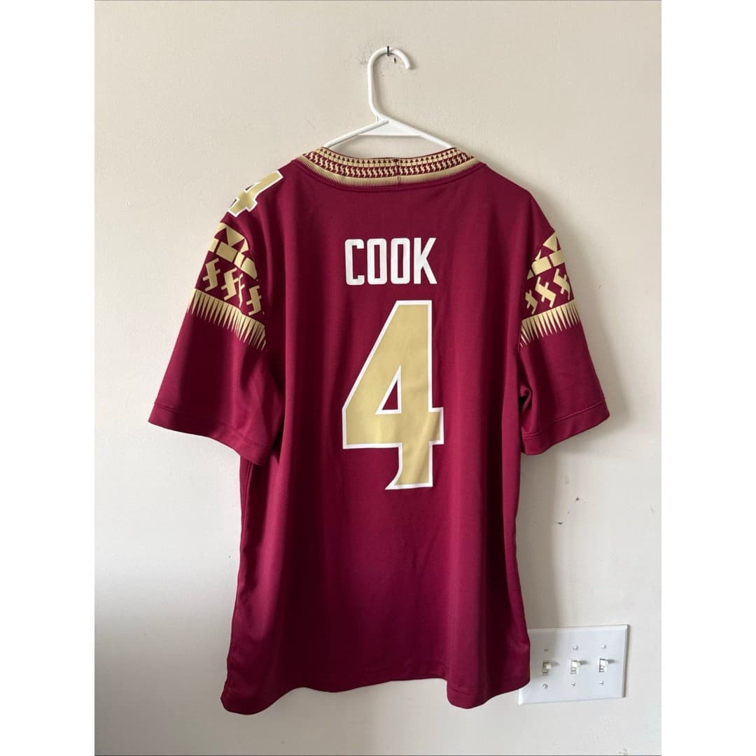 Men’s Nike Dalvin Cook #4 Florida State Seminoles NCAA Football Jersey Sz L RARE - Thumbnail 7