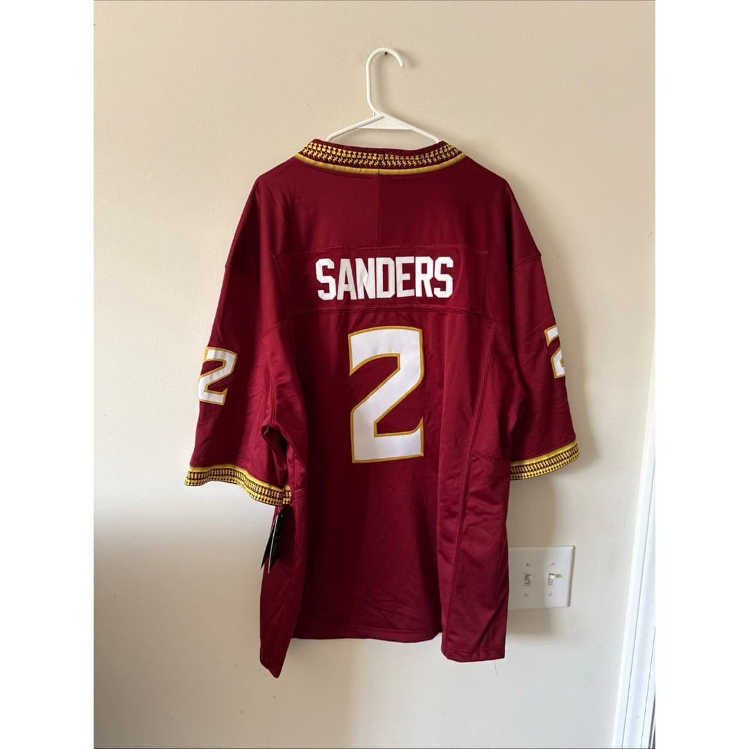Men’s Nike Deion Sanders #2 Florida State Seminoles Football Jersey Sz XL - NWT - Thumbnail 7
