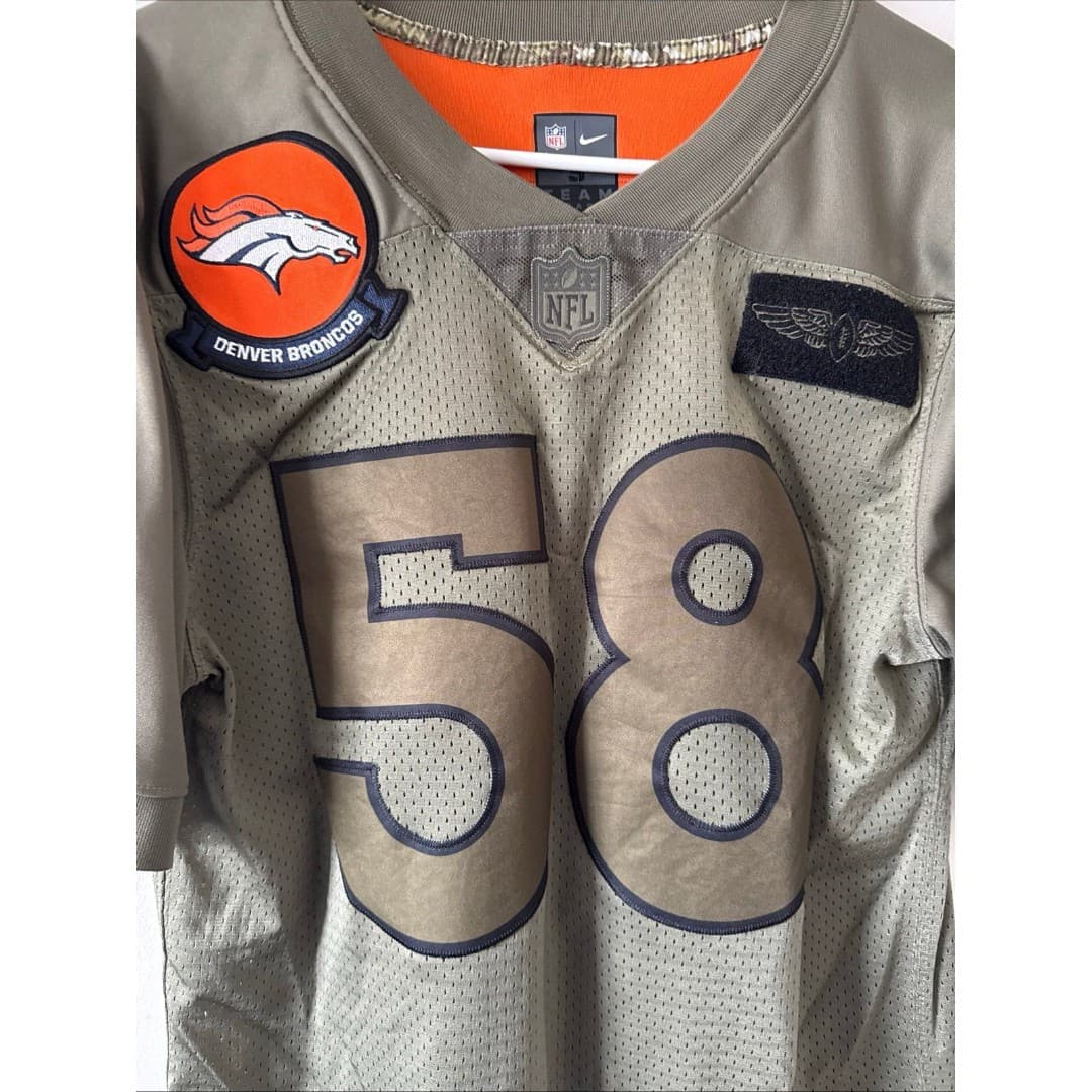 Men's Nike Von Miller #58 Broncos 19’ Salute to Service Limited Jersey Sz S RARE - Thumbnail 2