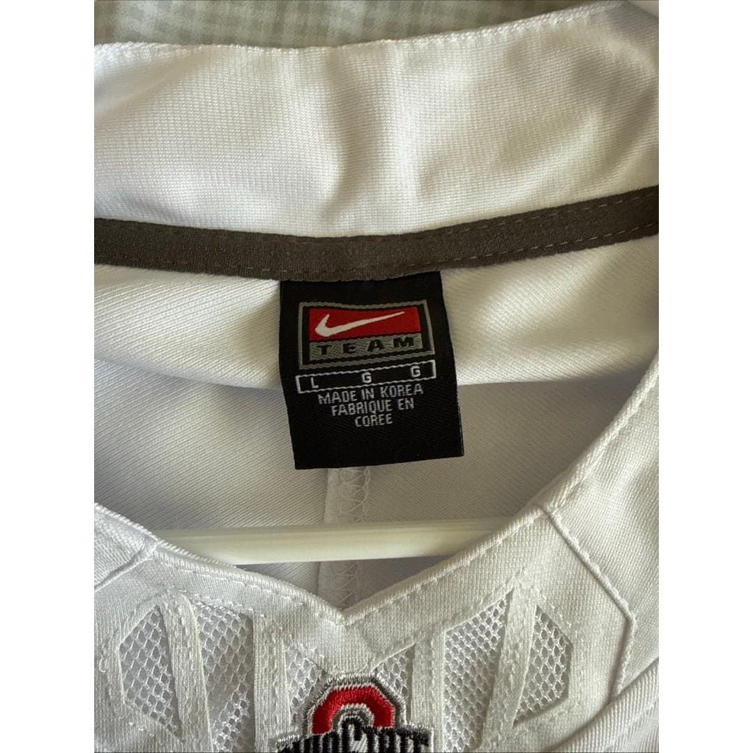 Men’s Nike Kyle McCord #6 Ohio State Buckeyes 100 Seasons Patch - White NWT RARE - Thumbnail 5