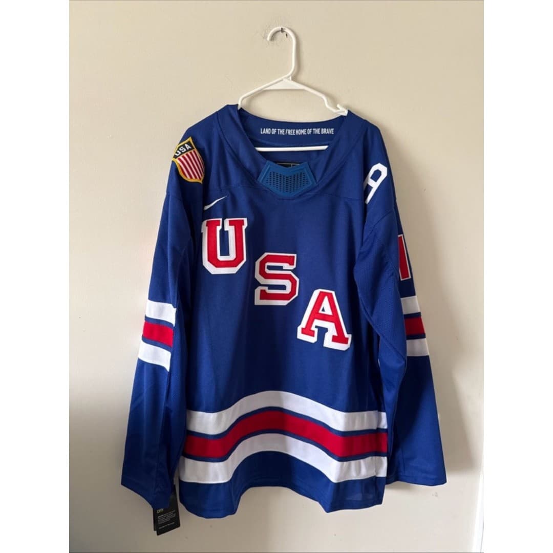 Men’s Nike Matthew Tkachuk #19 Team USA Hockey 2026 Olympics Jersey XL RARE NWT - Image 1