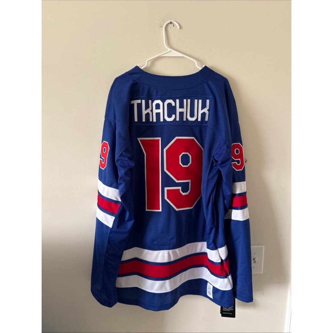 Men’s Nike Matthew Tkachuk #19 Team USA Hockey 2026 Olympics Jersey XL RARE NWT - Thumbnail 7