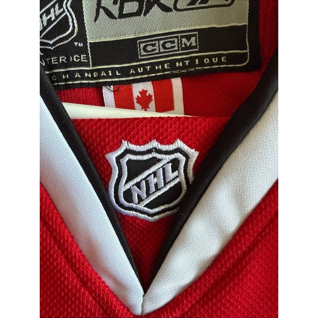 Men’s Reebok CCM VTG Patrick Sharp #10 Blackhawks Authentic Jersey Sz 52 - Red - Thumbnail 4