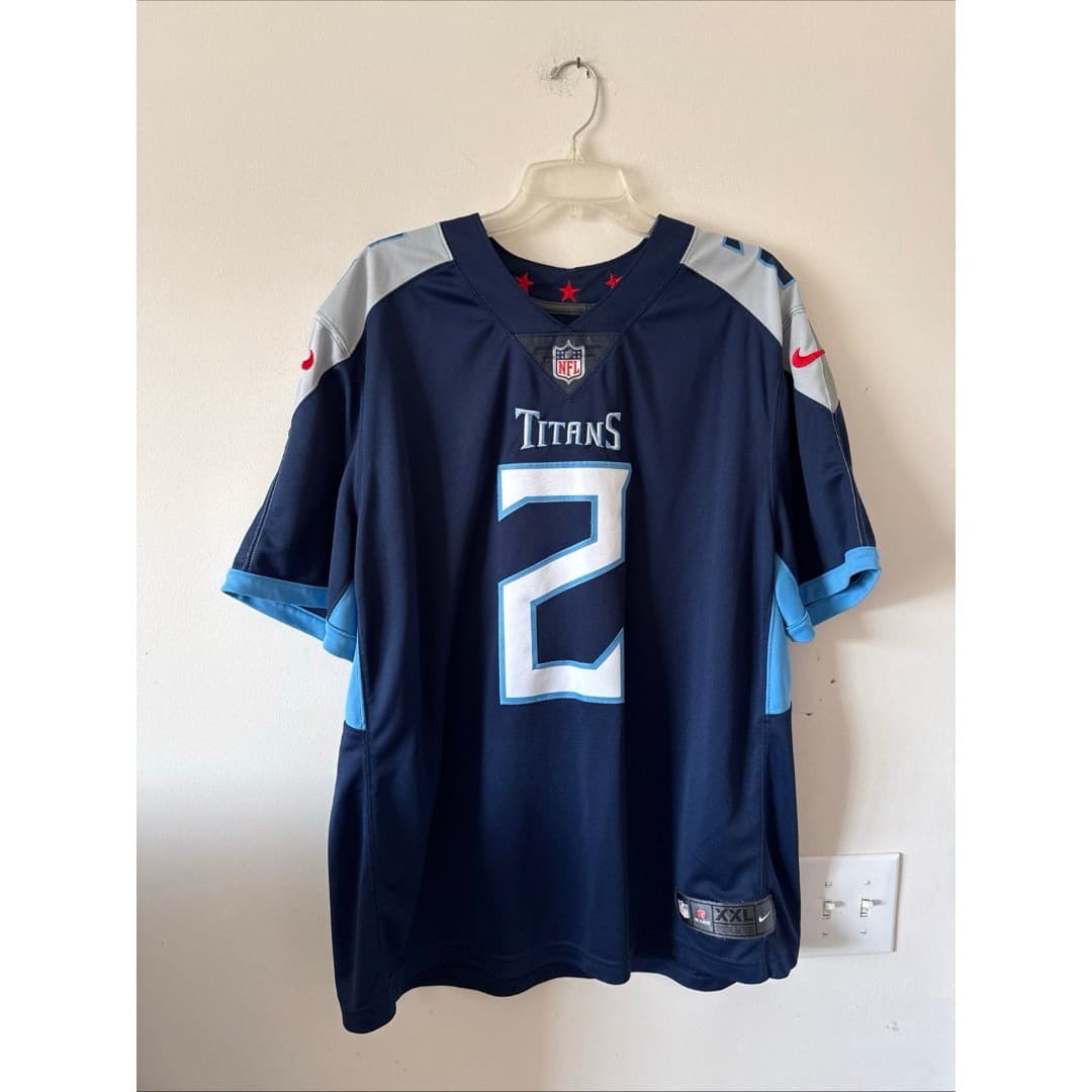 Men’s Nike Julio Jones #2 Tennessee Titans Vapor Lmtd Jersey Sz 2XL - Blue RARE - Image 1