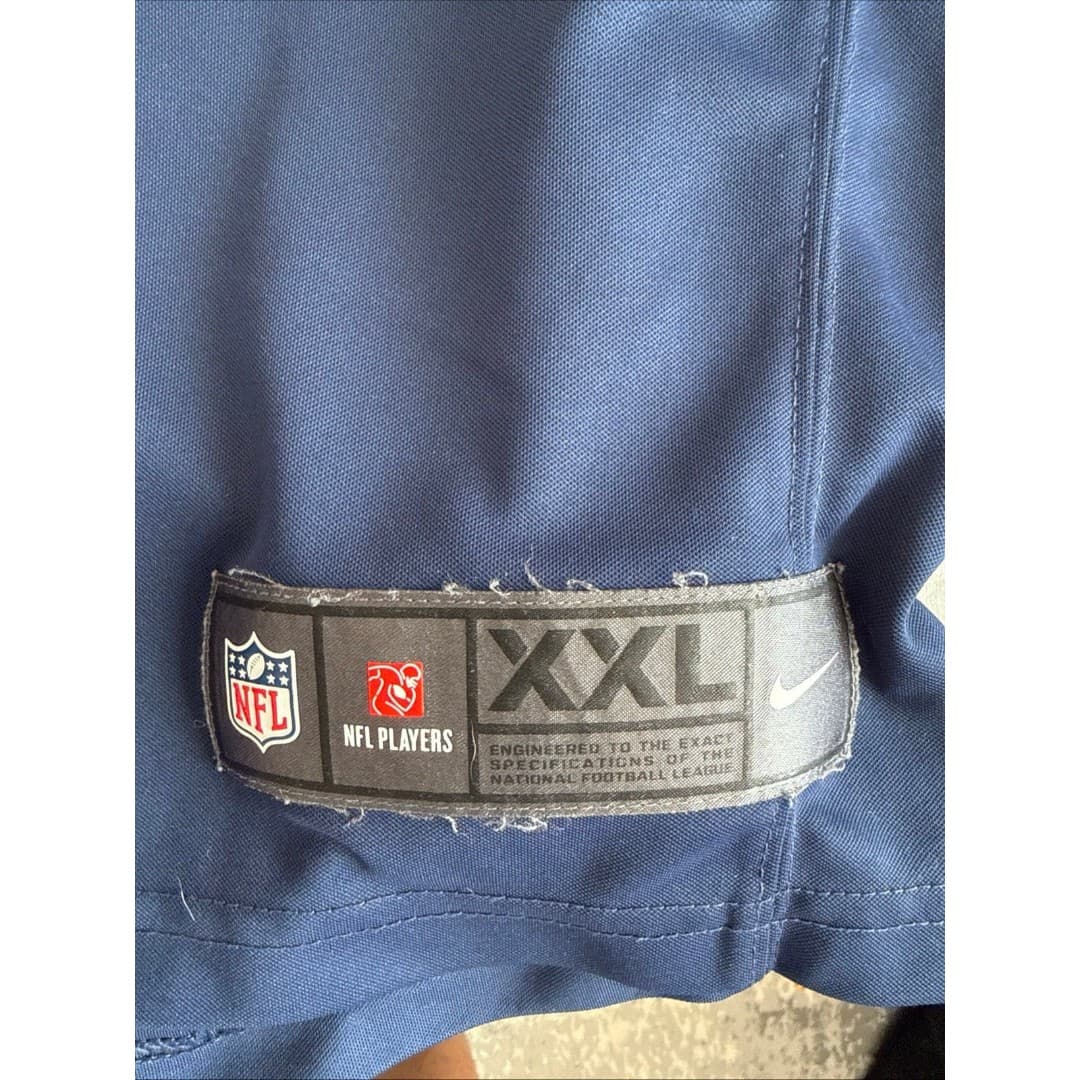 Men’s Nike Julio Jones #2 Tennessee Titans Vapor Lmtd Jersey Sz 2XL - Blue RARE - Thumbnail 3