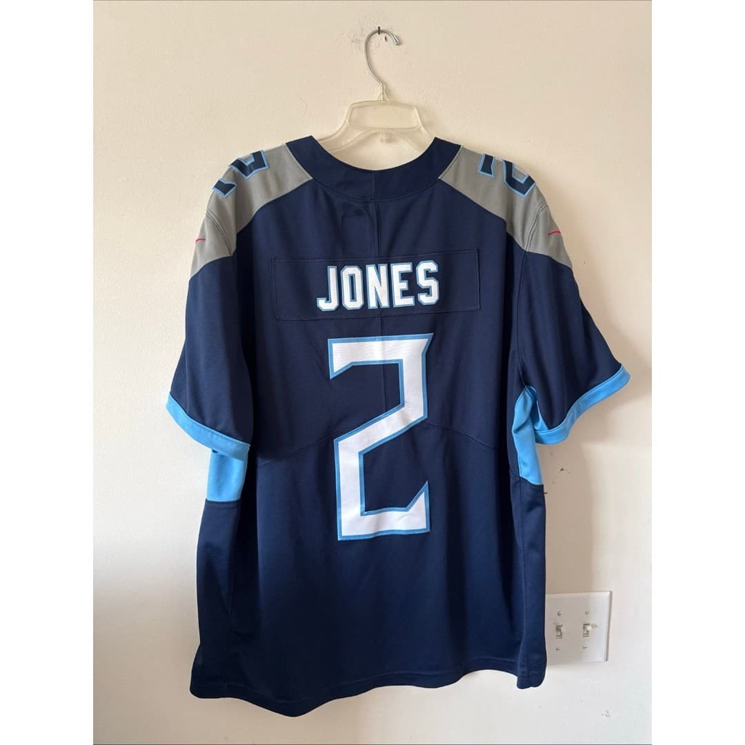 Men’s Nike Julio Jones #2 Tennessee Titans Vapor Lmtd Jersey Sz 2XL - Blue RARE - Thumbnail 6