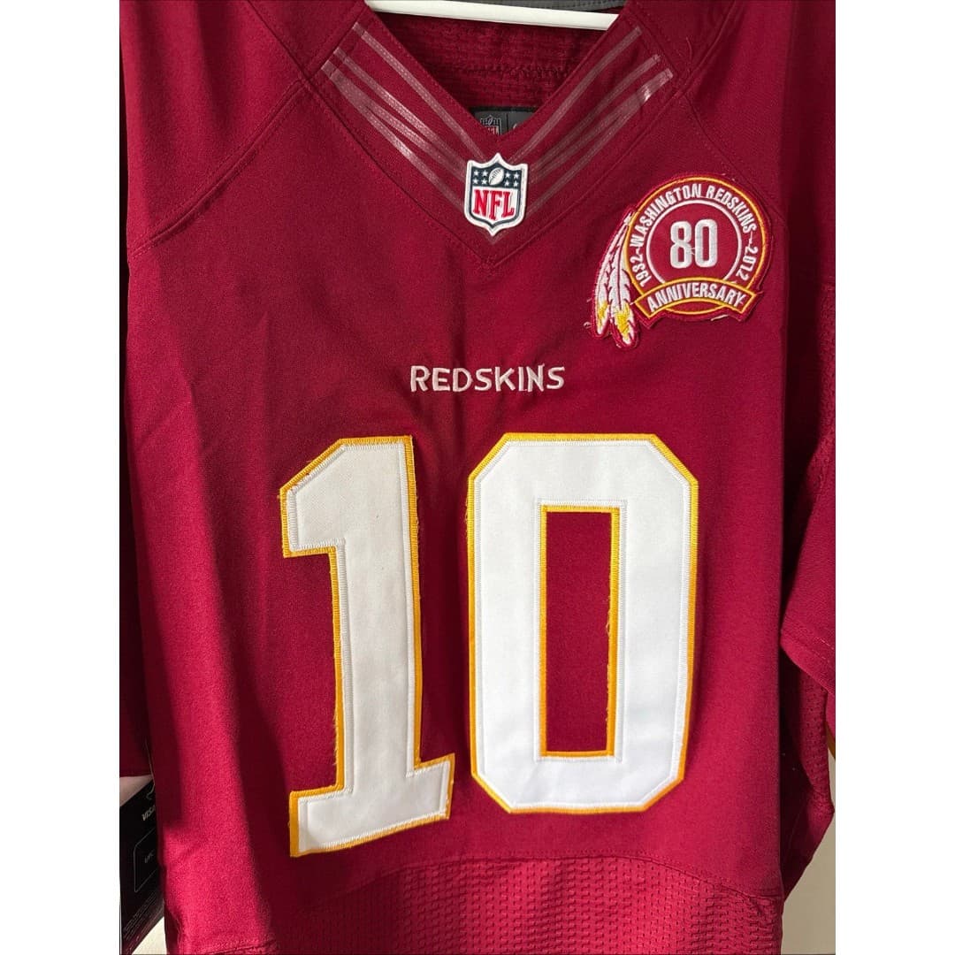 Men’s Washington Redskins 80th Anniv. Robert Griffin III #10 Jersey Sz 52 - NWT - Thumbnail 2