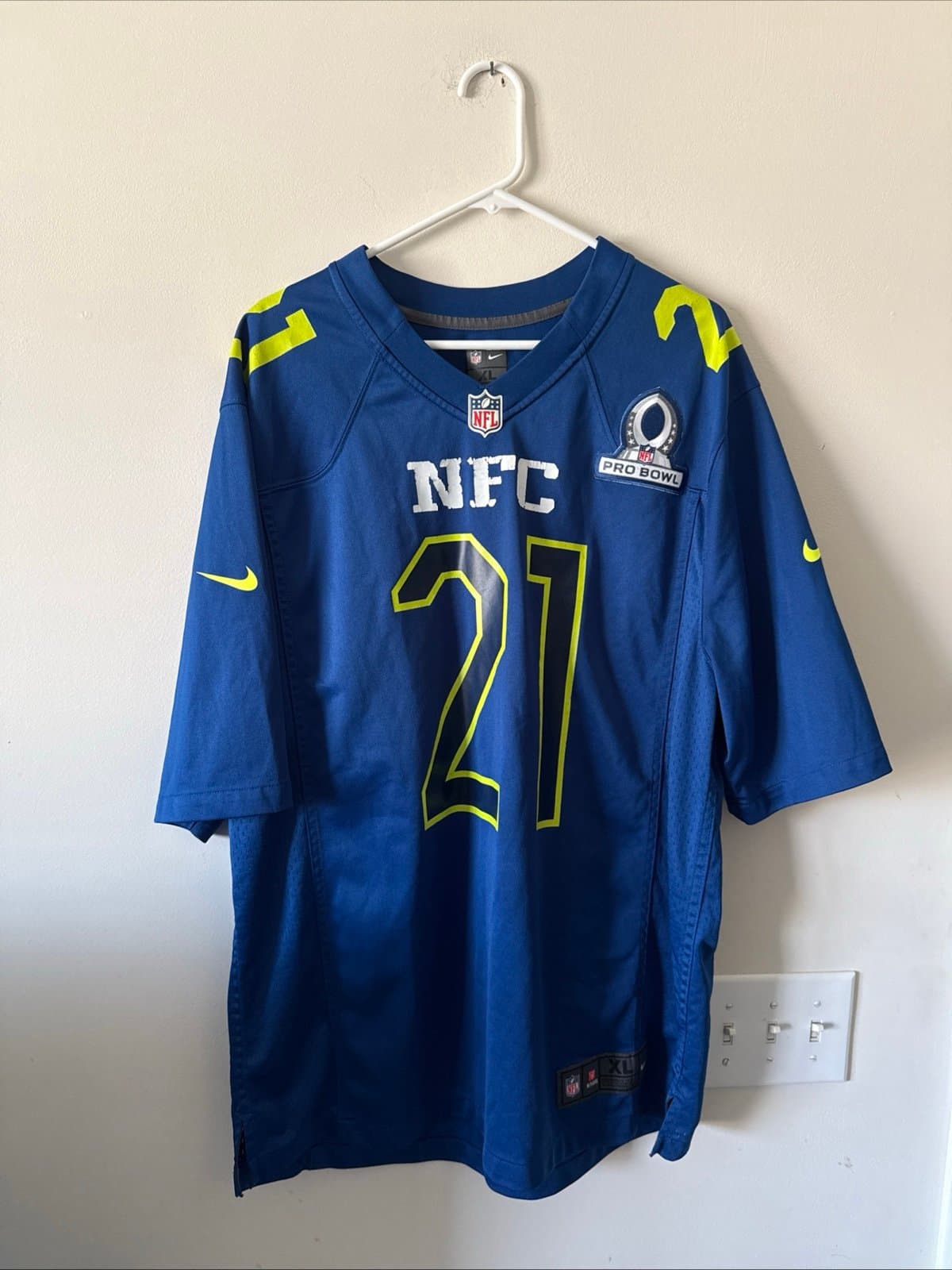 Men’s Nike Landon Collins #21 NY Giants 2017 Pro Bowl NFC Jersey Sz XL Blue RARE