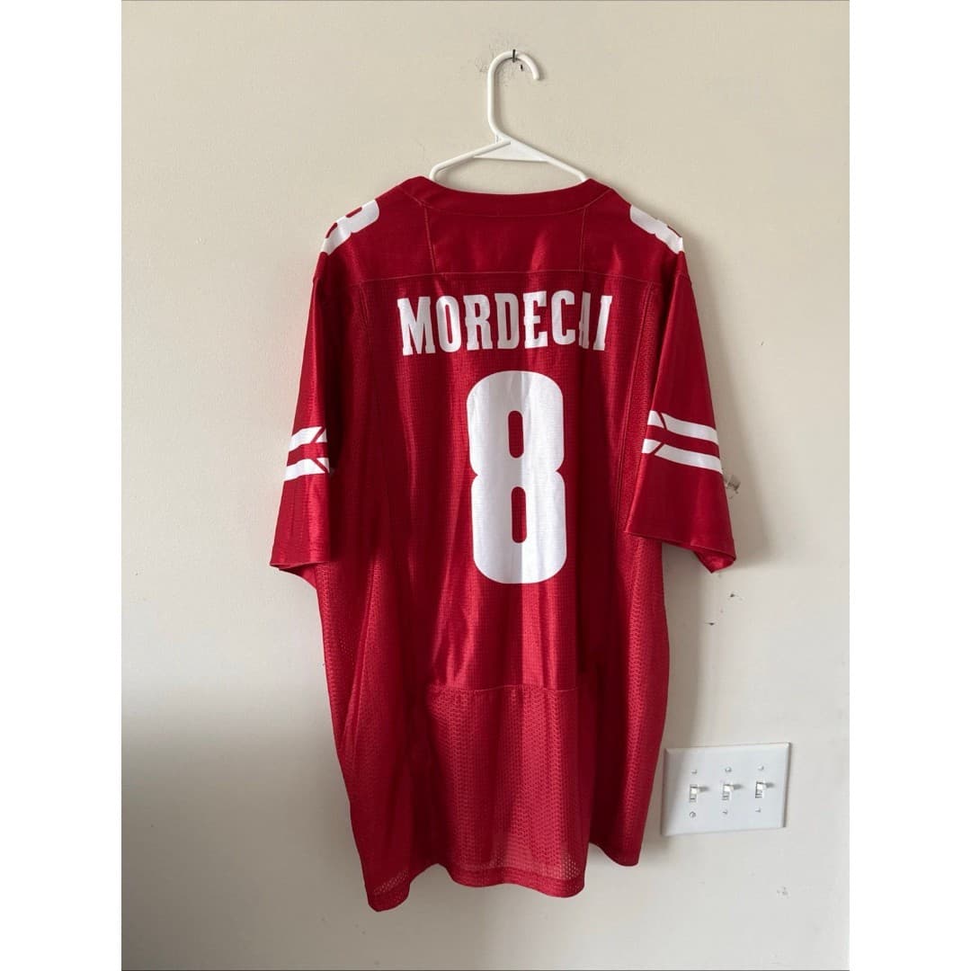 Men’s Under Armour Tanner Mordecai #8 Wisconsin Badgers Jersey Sz L - NWT - Thumbnail 6