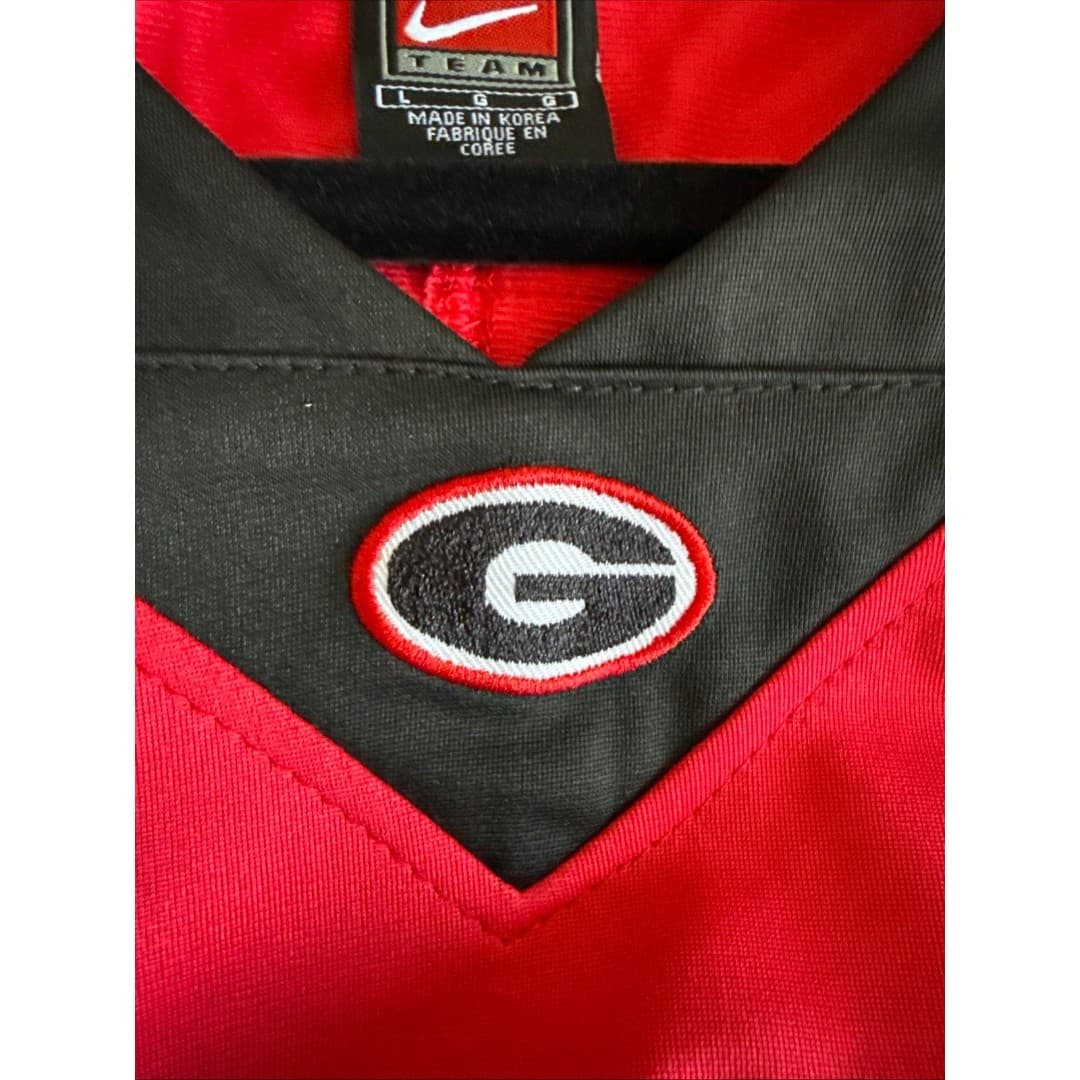 Men’s Nike Chaz Chambliss #32 Georgia Bulldogs Stitched Jersey Sz L - Red RARE - Thumbnail 5