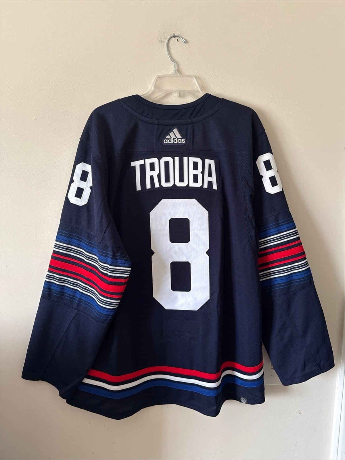 Men’s Adidas Jacob Trouba #8 New York Rangers Authentic Jersey Sz 54 - NWT RARE - Thumbnail 6