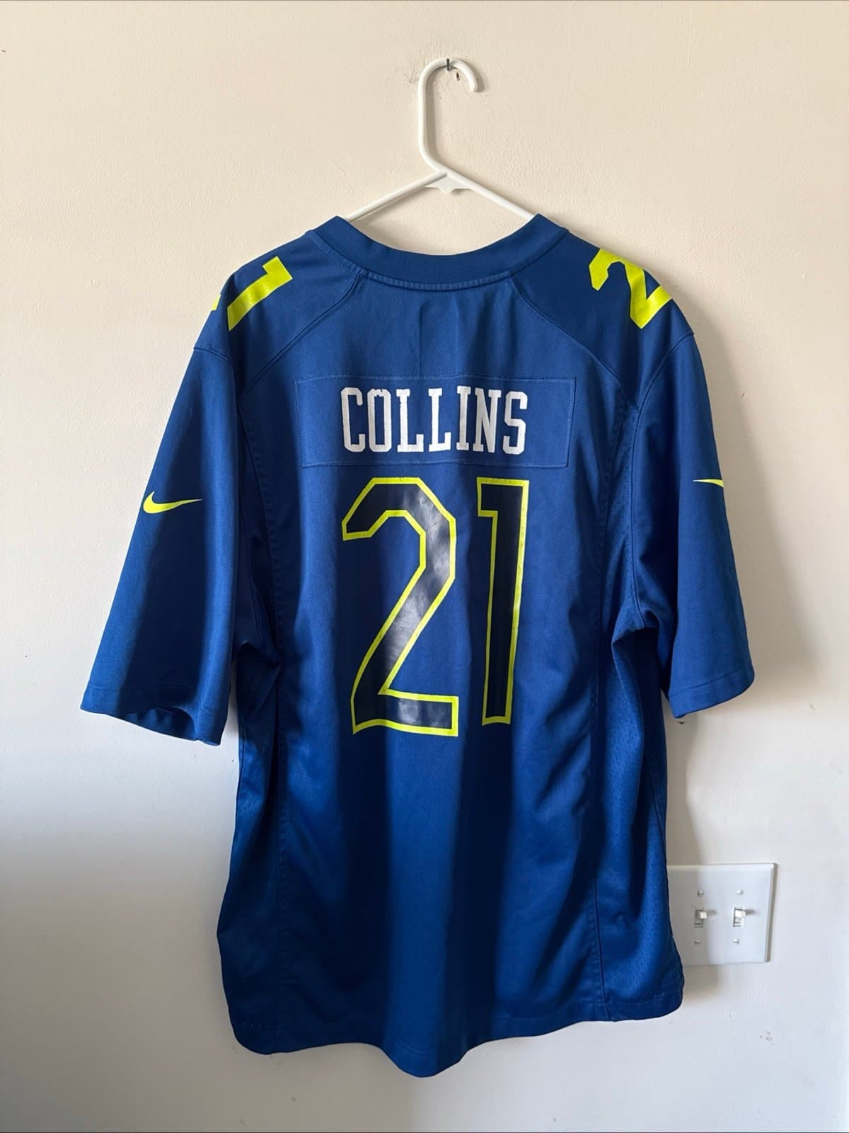 Men’s Nike Landon Collins #21 NY Giants 2017 Pro Bowl NFC Jersey Sz XL Blue RARE - Thumbnail 6