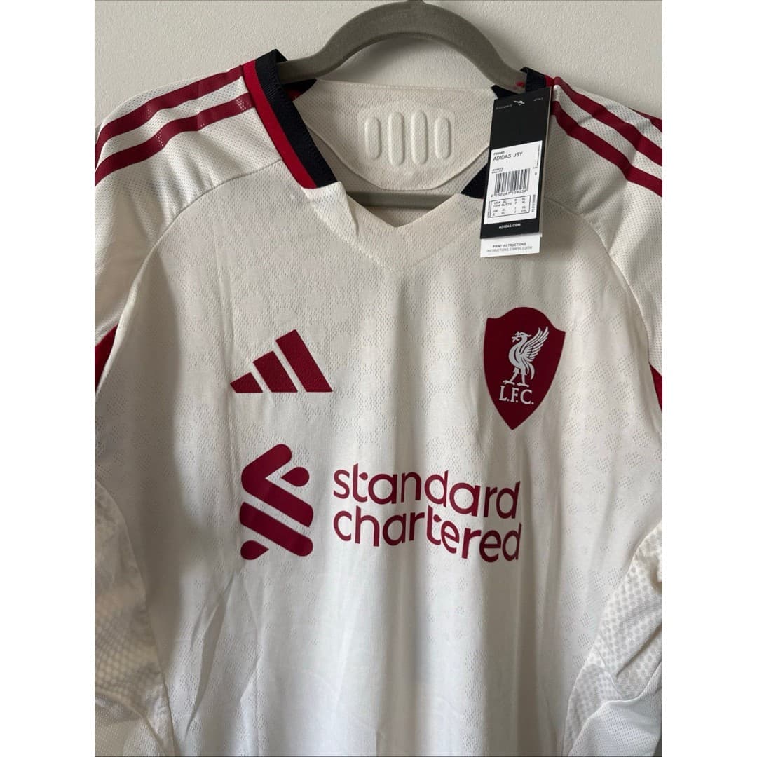 Men’s adidas Authentic Liverpool FC 25/26 Away Kit Florian Wirtz #7 Jersey Sz XL - Thumbnail 2