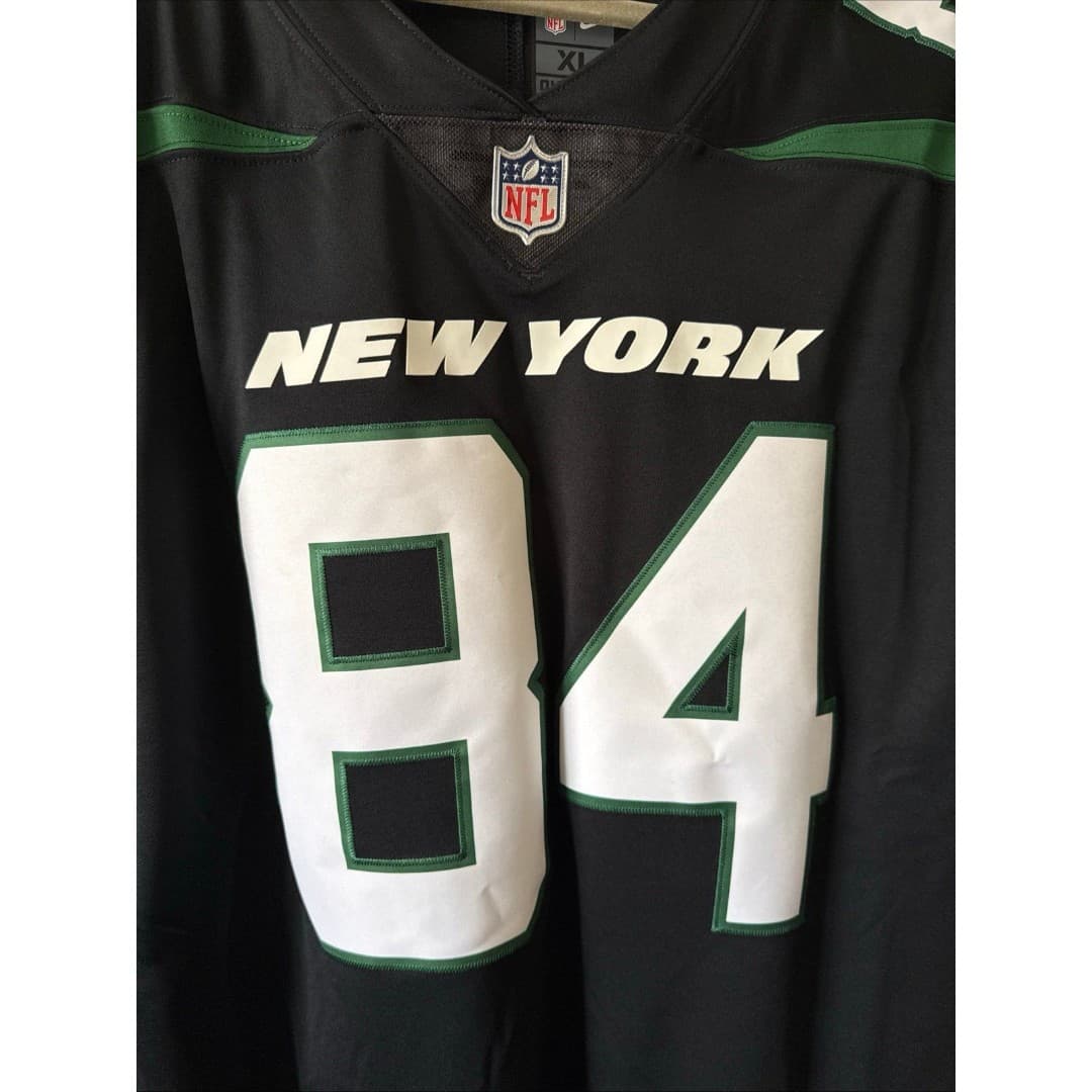 Men’s Nike Corey Davis #84 New York Jets Vapor Lmtd NFL Jersey Sz XL - Black - Thumbnail 2