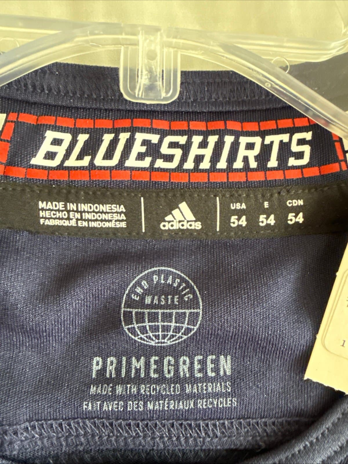 Men’s Adidas Jacob Trouba #8 New York Rangers Authentic Jersey Sz 54 - NWT RARE - Thumbnail 3