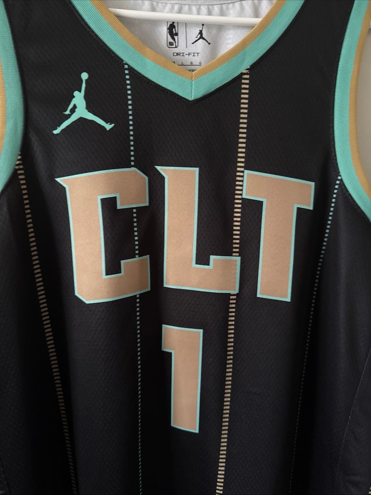 Men’s Jordan LaMelo Ball #1 Charlotte Hornets 2022/23 City Edition Jersey Sz 48 - Thumbnail 2