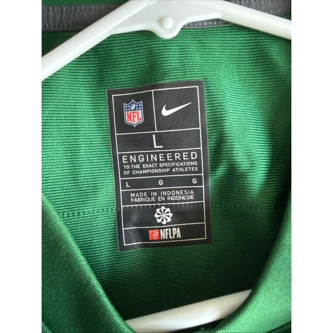 NIKE MEN’S VINTAGE NEW YORK JETS MARTY LYONS #93 JERSEY NFL SZ LARGE - GREEN - Thumbnail 4