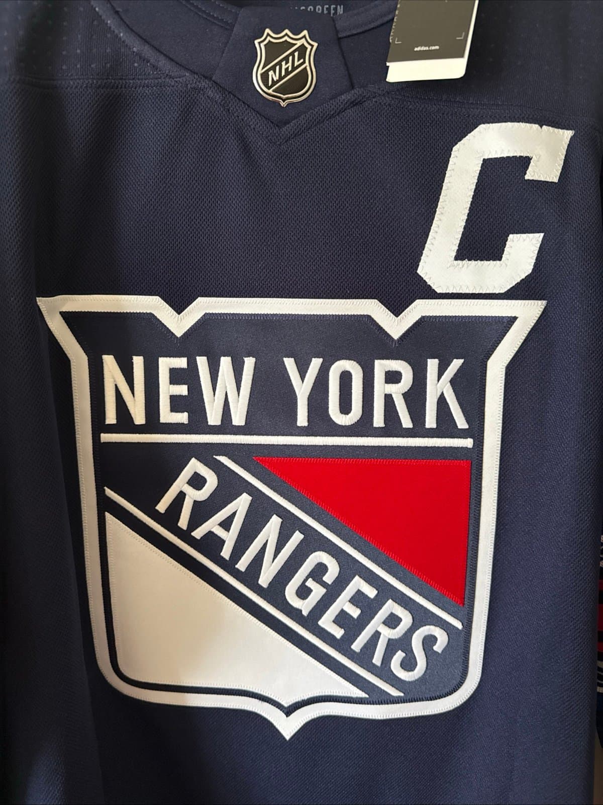 Men’s Adidas Jacob Trouba #8 New York Rangers Authentic Jersey Sz 54 - NWT RARE - Thumbnail 2