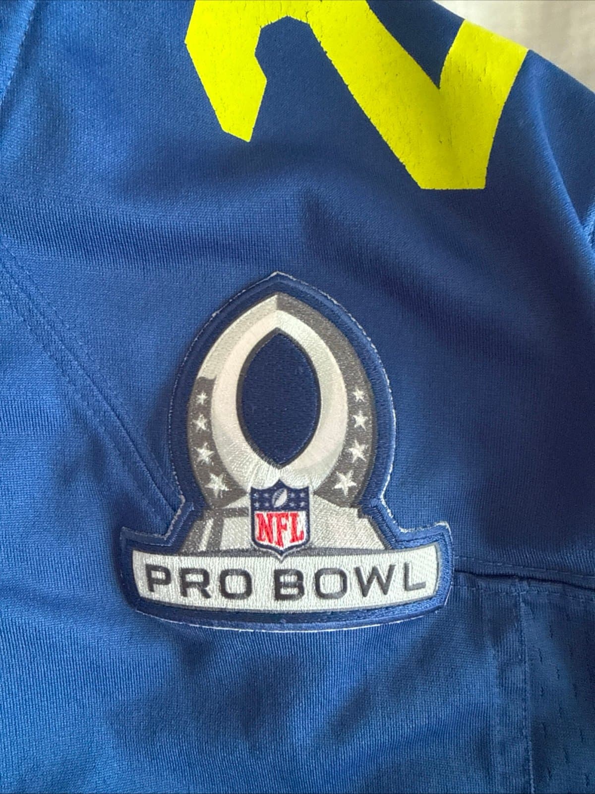 Men’s Nike Landon Collins #21 NY Giants 2017 Pro Bowl NFC Jersey Sz XL Blue RARE - Thumbnail 5