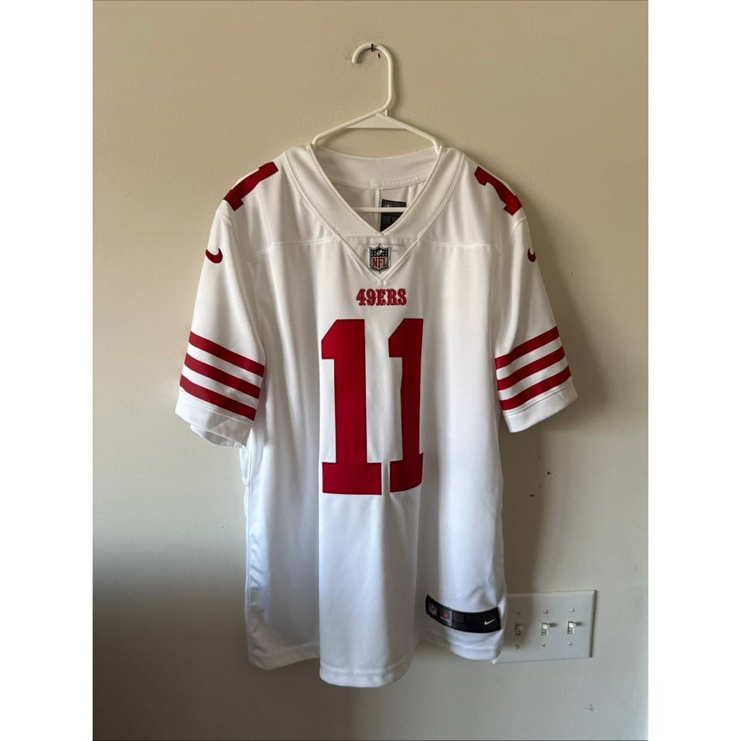 Men’s Nike Brandon Aiyuk #11 San Francisco 49ers Vapor Lmtd Jersey Sz L - RARE - Image 1