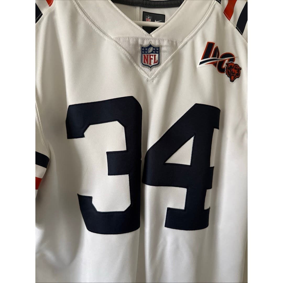 Men’s Nike Walter Payton #34 Chicago Bears Vapor Lmtd 2nd Alt Jersey Sz S - RARE - Thumbnail 2