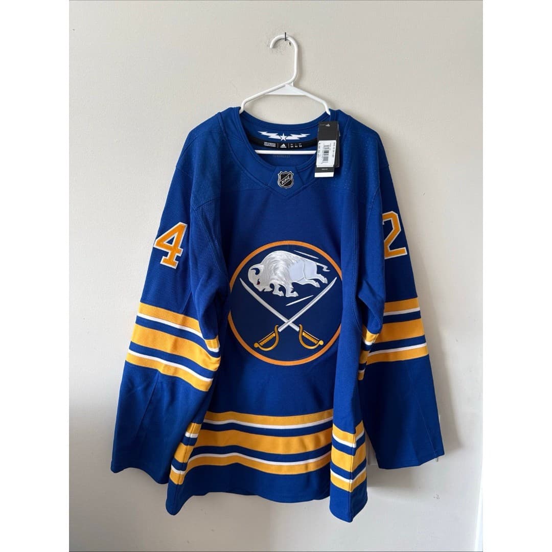 Men’s Adidas Dylan Cozens #24 Signed Buffalo Sabres Jersey Fanatics Sz 54 - NWT - Thumbnail 6